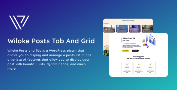Wiloke Posts Tab And Grid